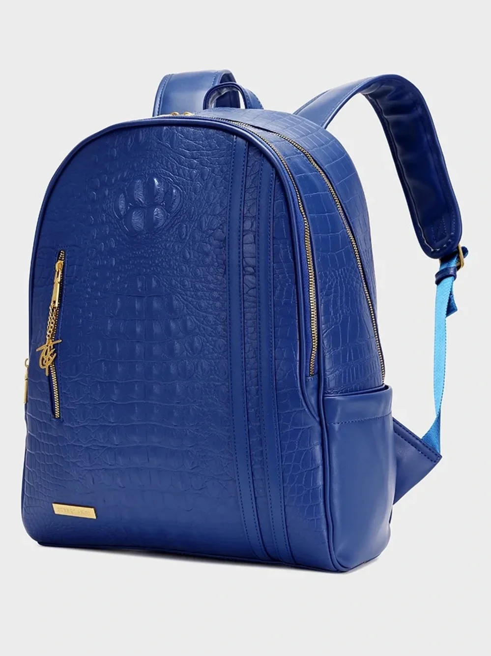 Tote&Carry Statement Traveler Royal Blue Croc Backpack